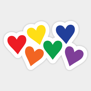 Hearts Pride Sticker